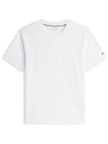 tommy hilfiger ανδρικό t-shirt με ton-sur-ton ανάγλυφο