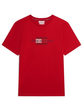 tommy hilfiger ανδρικό t-shirt με λογότυπο regular fit 