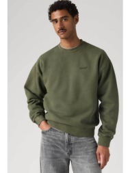 levi`s® ανδρική μπλούζα φούτερ με λογότυπο relaxed fit `authentic` - 0083q0026 λαδί