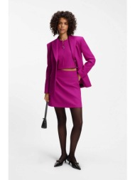 hugo γυναικεία mini φούστα με faux τσέπες `ramini` - 50564826 φούξια