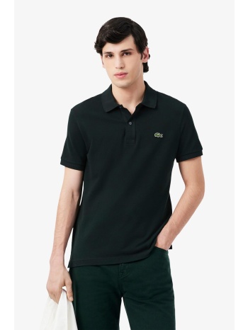 lacoste ανδρική μπλούζα πόλο πικέ κοντομάνικη με κεντημένο