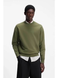 hugo ανδρική μπλούζα φούτερ με λογότυπο relaxed fit `dapo` - 50525892 λαδί