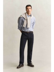 gant ανδρικό τζιν παντελόνι πεντάτσεπο regular fit (34l) - 1000511 μπλε σκούρο