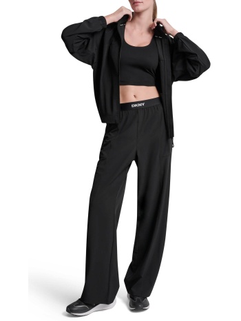 dkny γυναικείο παντελόνι με ελαστική μέση - dp6p3645 μαύρο