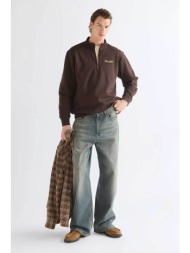 wrangler® ανδρικό τζιν παντελόνι πεντάτσεπο baggy fit - 112387613 denim blue