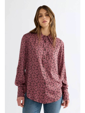 wrangler® γυναικείο πουκάμισο με all-over print regular fit