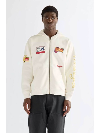 wrangler® ανδρική ζακέτα φούτερ με κουκούλα regular fit