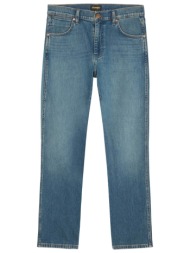wrangler® ανδρικό τζιν παντελόνι πεντάτσεπο slim tapered fit `larston` - 112386879 denim blue