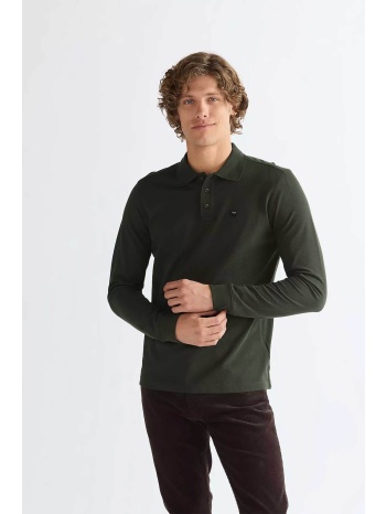 wrangler® ανδρική μπλούζα πόλο με λογότυπο regular fit 