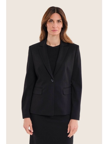 gerry weber γυναικείο σακάκι μονόχρωμο - n70150120038 μαύρο