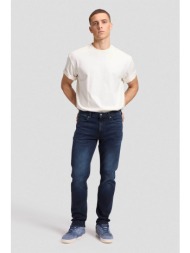 lee® ανδρικό τζιν παντελόνι πεντάτσεπο regular tapered fit `david` - 112386499 denim blue σκούρο