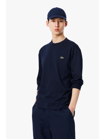 lacoste ανδρική μακρυμάνικη μπλούζα με κεντημένο λογότυπο