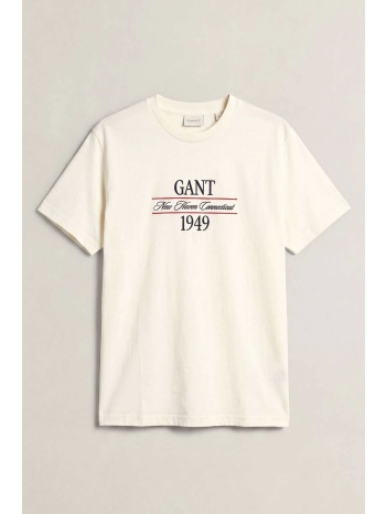 gant ανδρικό t-shirt με κεντημένο graphic logo regular fit