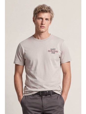 gant ανδρικό t-shirt με κεντημένο graphic logo regular fit
