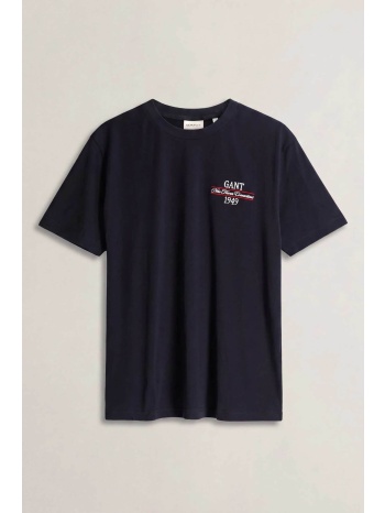 gant ανδρικό t-shirt με κεντημένο graphic logo regular fit