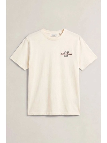 gant ανδρικό t-shirt με κεντημένο graphic logo regular fit