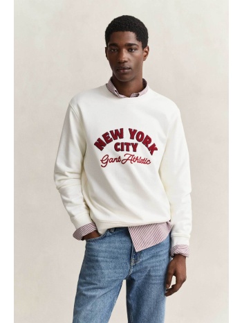 gant ανδρική μπλούζα φούτερ με μπουκλέ lettering regular