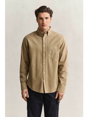 gant ανδρικό πουκάμισο twill button down με τσέπη και