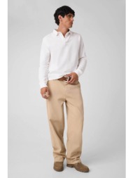 guess ανδρικό παντελόνι chino regular wide fit - m5yb60wgcv1 μπεζ