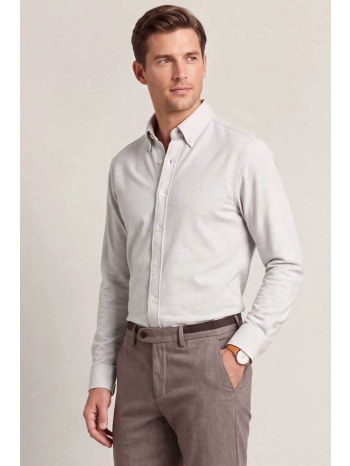 gant ανδρικό πουκάμισο πικέ button down regular fit 
