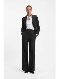 hugo γυναικείο παντελόνι μονόχρωμο flared leg `himia-2` - 50570905 μαύρο