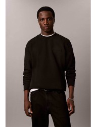 calvin klein ανδρική μπλούζα φούτερ με κεντημένο λογότυπο relaxed fit - lv04lh226g μαύρο
