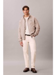 calvin klein ανδρικό τζιν παντελόνι πεντάτσεπο slim straight fit - lv04rh736g κρέμ