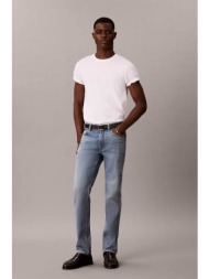 calvin klein ανδρικό τζιν παντελόνι πεντάτσεπο slim straight fit - lv04rh738g denim blue
