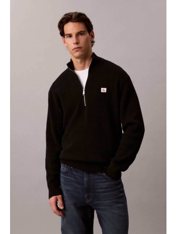 calvin klein jeans ανδρικό πουλόβερ με waffle pattern και