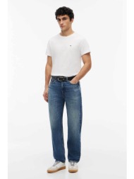 tommy jeans ανδρικό τζιν παντελόνι πεντάτσεπο regular tapered fit - dm0dm23641 denim blue σκούρο