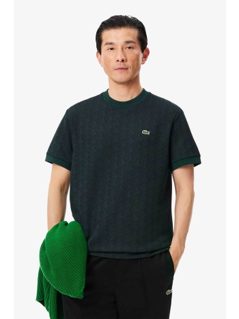 lacoste ανδρικό t-shirt με all-over monogram pattern