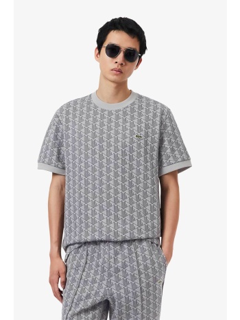 lacoste ανδρικό t-shirt με all-over monogram pattern