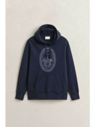 gant ανδρική μπλούζα φούτερ με κουκούλα και graphic print regular fit - 2067152 μπλε σκούρο