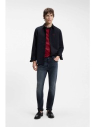 hugo ανδρικό τζιν παντελόνι πεντάτσεπο slim fit `708` - 50561250 denim blue σκούρο