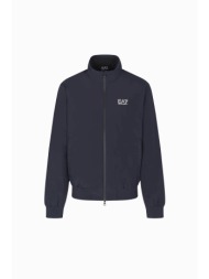 ea7 ανδρικό bomber jacket με ψηλό λαιμό και logo print - 8npb20pnfzz μπλε σκούρο