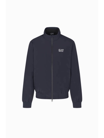 ea7 ανδρικό bomber jacket με ψηλό λαιμό και logo print 