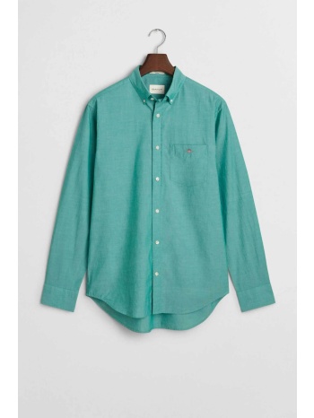 gant ανδρικό πουκάμισο poplin button down με τσέπη και