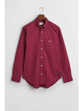 gant ανδρικό πουκάμισο poplin button down με τσέπη και