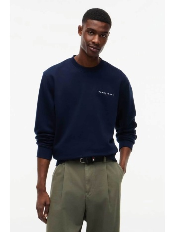 tommy jeans ανδρική μπλούζα φούτερ με λογότυπο regular fit