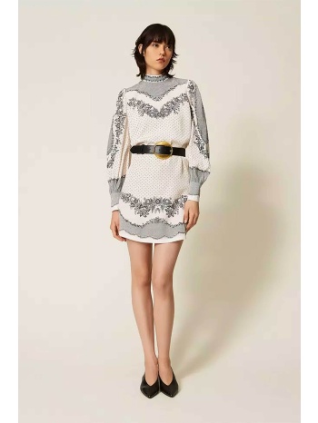 twinset γυναικείο mini φόρεμα με floral print - 262tp267c