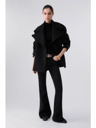 liu jo γυναικείo τζιν παντελόνι bootcut με ζώνη - uf6087d0264 μαύρο