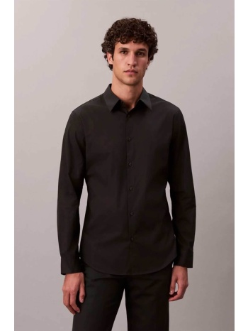 calvin klein ανδρικό πουκάμισο με κεντημένο monogram slim
