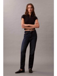 calvin klein jeans γυναικείο τζιν παντελόνι πεντάτσεπο mom fit - lv047d842g denim blue σκούρο