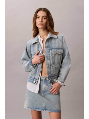 calvin klein jeans γυναικείο denim jacket boxy fit 