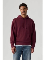 levi`s® ανδρική μπλούζα φούτερ με κουκούλα standard fit `original housemark` - 345810065 μπορντό