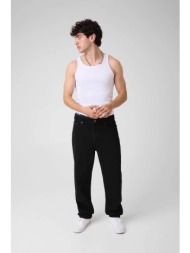 guess ανδρικό τζιν παντελόνι πεντάτσεπο relaxed tapered fit - m5ba90d5r51 μαύρο