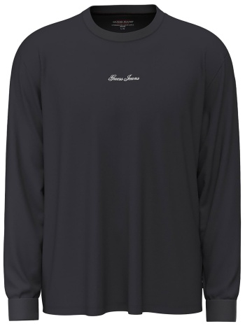 guess ανδρική μπλούζα φούτερ με λογότυπο oversized fit 