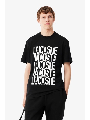 lacoste ανδρικό t-shirt με logo print classic fit - th0644