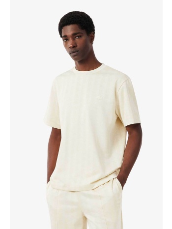 lacoste ανδρικό t-shirt με jacquard all-over monogram