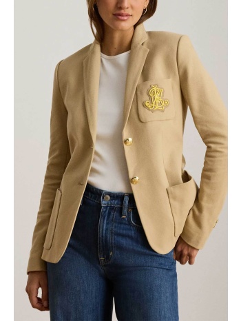 lauren ralph lauren γυναικείο σακάκι με κεντημένο λογότυπο